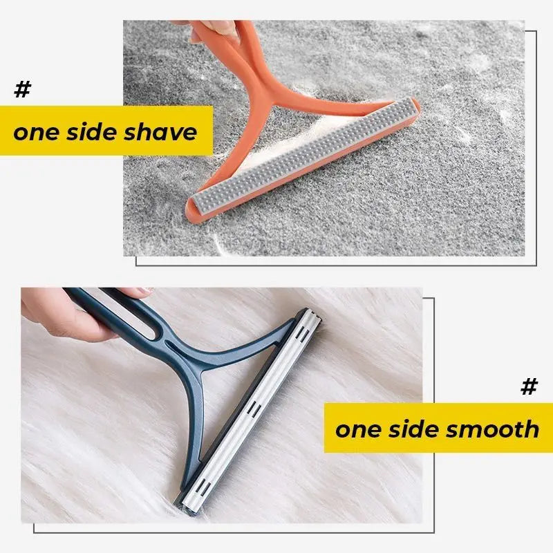 1pc 2-In-1 Double Sided Pet Hair Remover Lint Remover Clean Tool Shaver Sweater Cleaner Fabric Shaver Scraper For Clothes Carpet