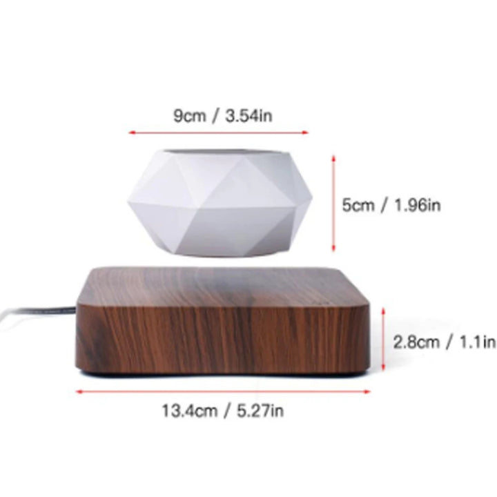 Levitating Air Bonsai Pot Rotation Planters Magnetic Suspension Floating Pot for Home Decoration