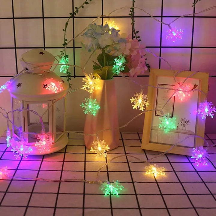 Snowflake Christmas LED Light Merry Christmas Decor for Home 2024 | Christmas Tree Ornaments Xmas Gifts New Year 2024