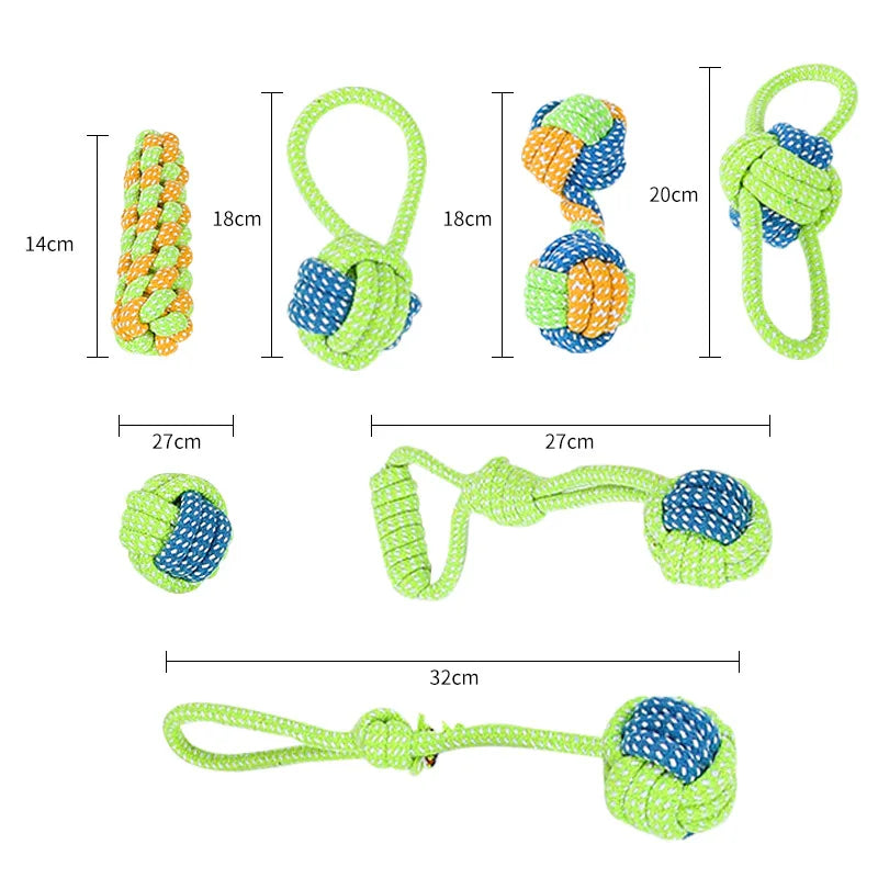 Pet Dog Toys for Large Small Dogs Toy Interactive Cotton Rope Mini Dog Toys Ball for Dogs Accessories Toothbrush Chew Puppy Toy