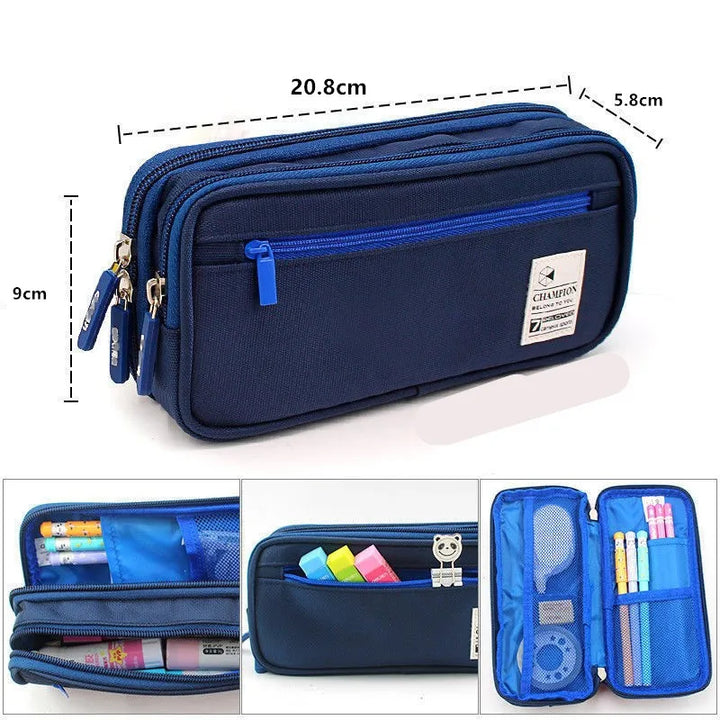 Large Capacity Pencil Case | Pencil Cases Storage Student School Office Supplies