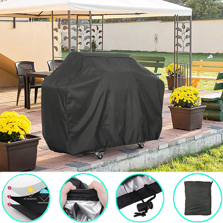 Barbeque Grill Covers Heavy Duty Waterproof, UV Resistant| BBQ Grill Cover 8 Sizes Compatible for Weber, Charbroil