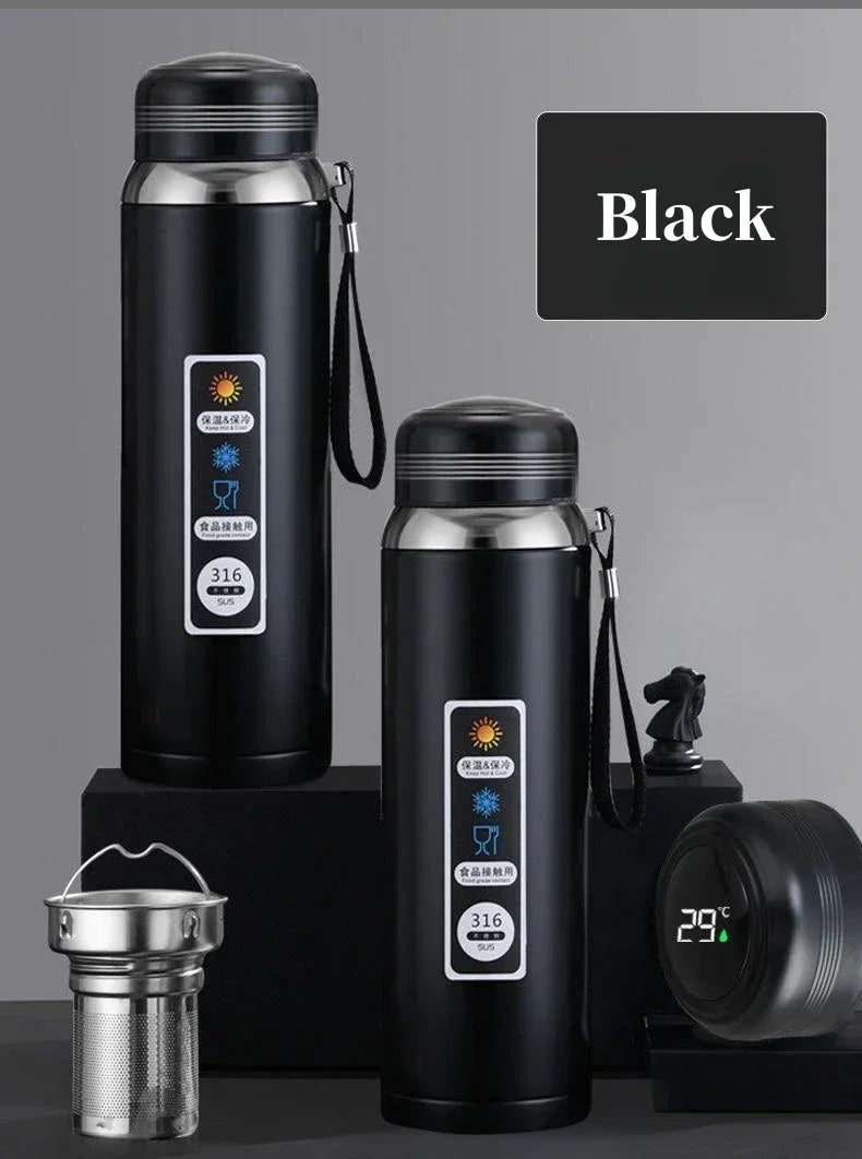 1.5L 316 Stainless Steel Water Bottle with Intelligent Temperature Display | Portable Thermos Cup, Tumbler,insulated Cup Vacuum Flask