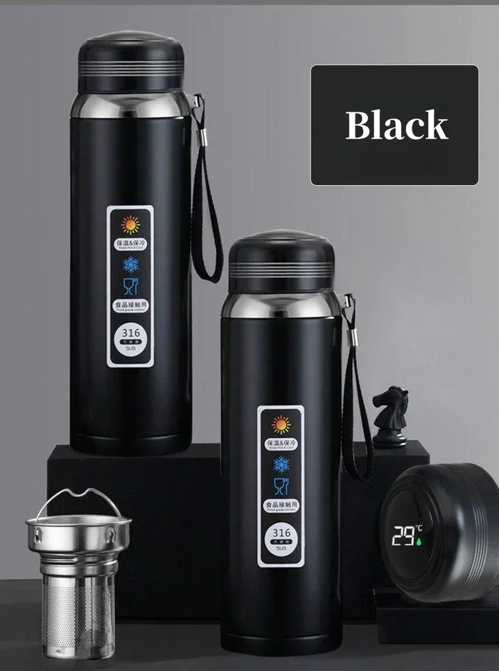 1.5L 316 Stainless Steel Water Bottle with Intelligent Temperature Display | Portable Thermos Cup, Tumbler,insulated Cup Vacuum Flask