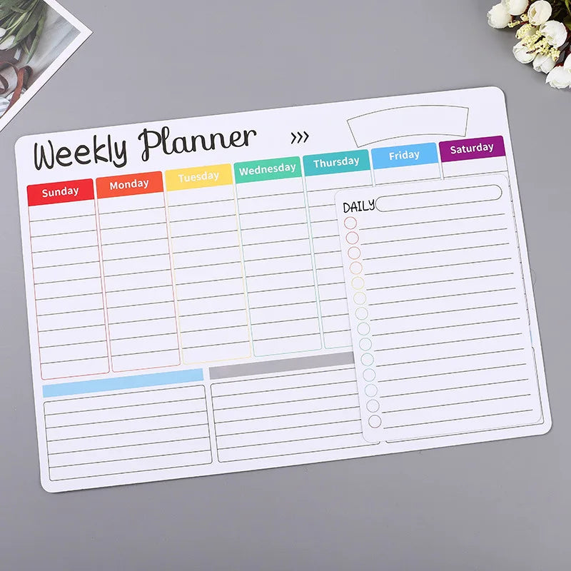 Magnetic Calendar For Fridge Monthly, Weekly, Planner Calendar | Dry Erase Whiteboard