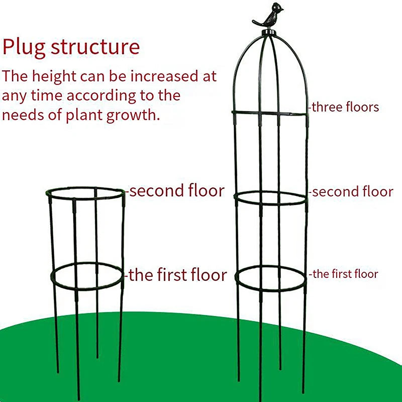 1 Set Climbing Plant Trellis | Support Cages For Flowers, Plants | Indoor/ Outdoor Plant Support Cage