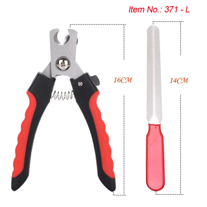 Pet Cat Dog Nail Clipper Cutter With Sickle Stainless Steel Grooming Scissors Clippers for Pet Claws Dog Supplies