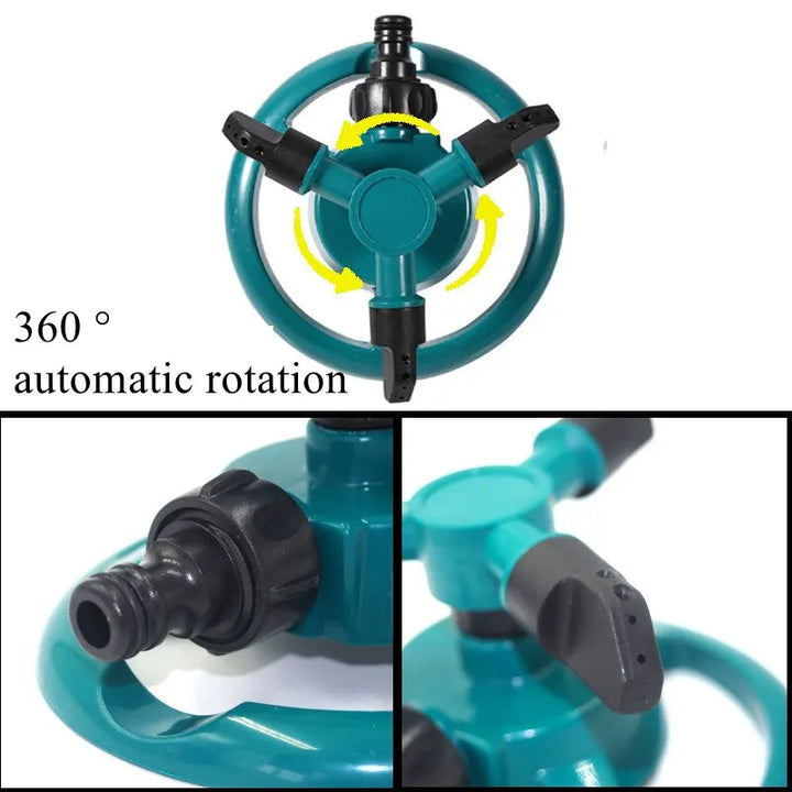 360 Degree Automatic Rotating Sprinkler Nozzle | Water Spray Garden & Lawn, Automatic Sprinkler Garden Watering Irrigation