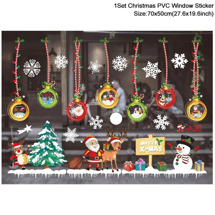 merry christmas theme stickers