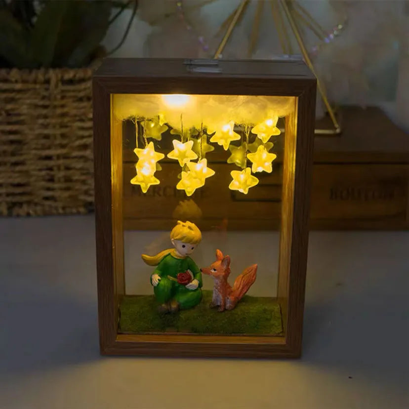 The Little Prince Night Light - Handmade DIY Photo Frame, Perfect for Bedroom Decor and Gifts