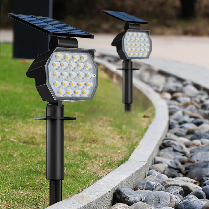 Solar Powered Outdoor Waterproof Lights 23/50LED 3 Lighting Modes