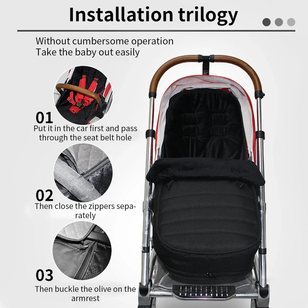 Baby Warm Stroller Bunting Bag Stroller Sleeping Bag Newborn Windproof Cushion Footmuff Pram Sleepsacks Infant Cart Sleep Sack