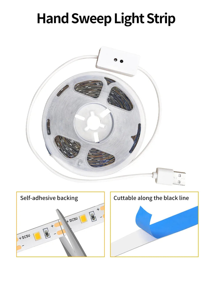 LED strips with motion detection for stairs