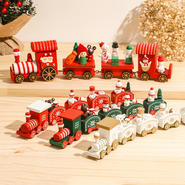 Christmas Train Merry Christmas Decorations For Home 2023 Cristmas Ornament Xmas Navidad Noel Gifts Happy New Year 2024