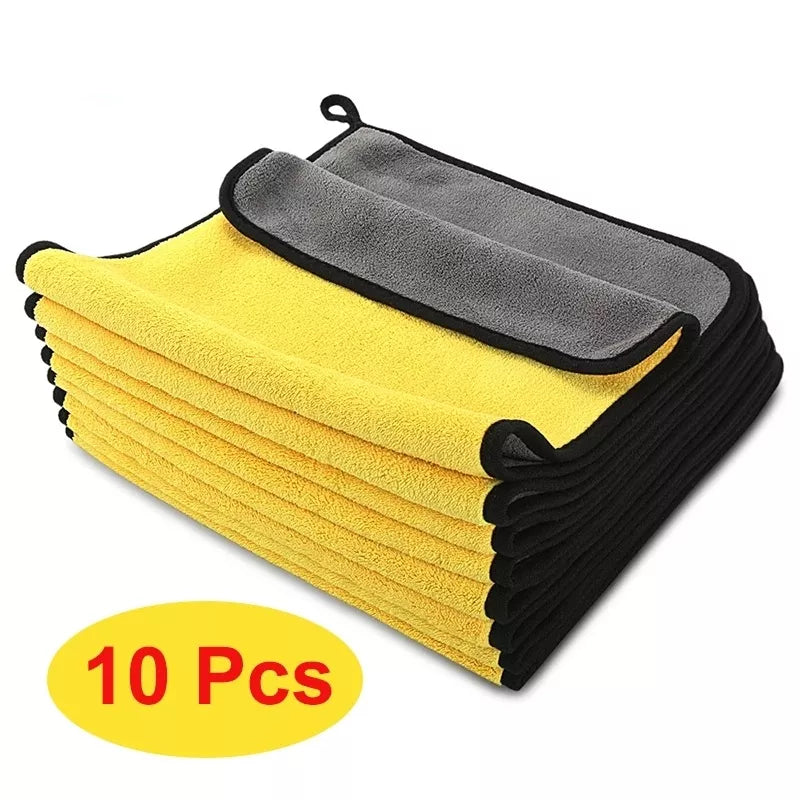 3/5/10 Pcs Extra Soft Car Wash Microfiber Towel For Cleaning, Drying, Car Care Cloth