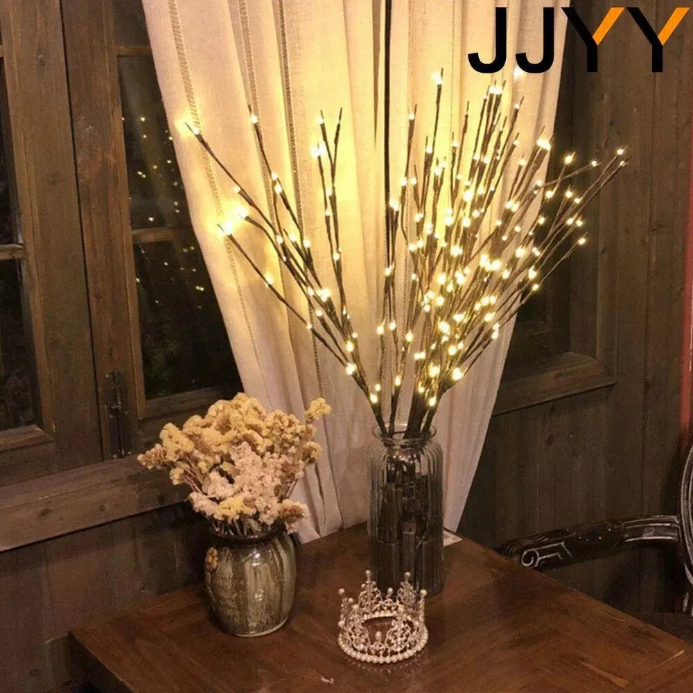 New 2024 Creative Willow Twig Branch Lights 20 LEDs Christmas Decoration for Home Xmas Decoration