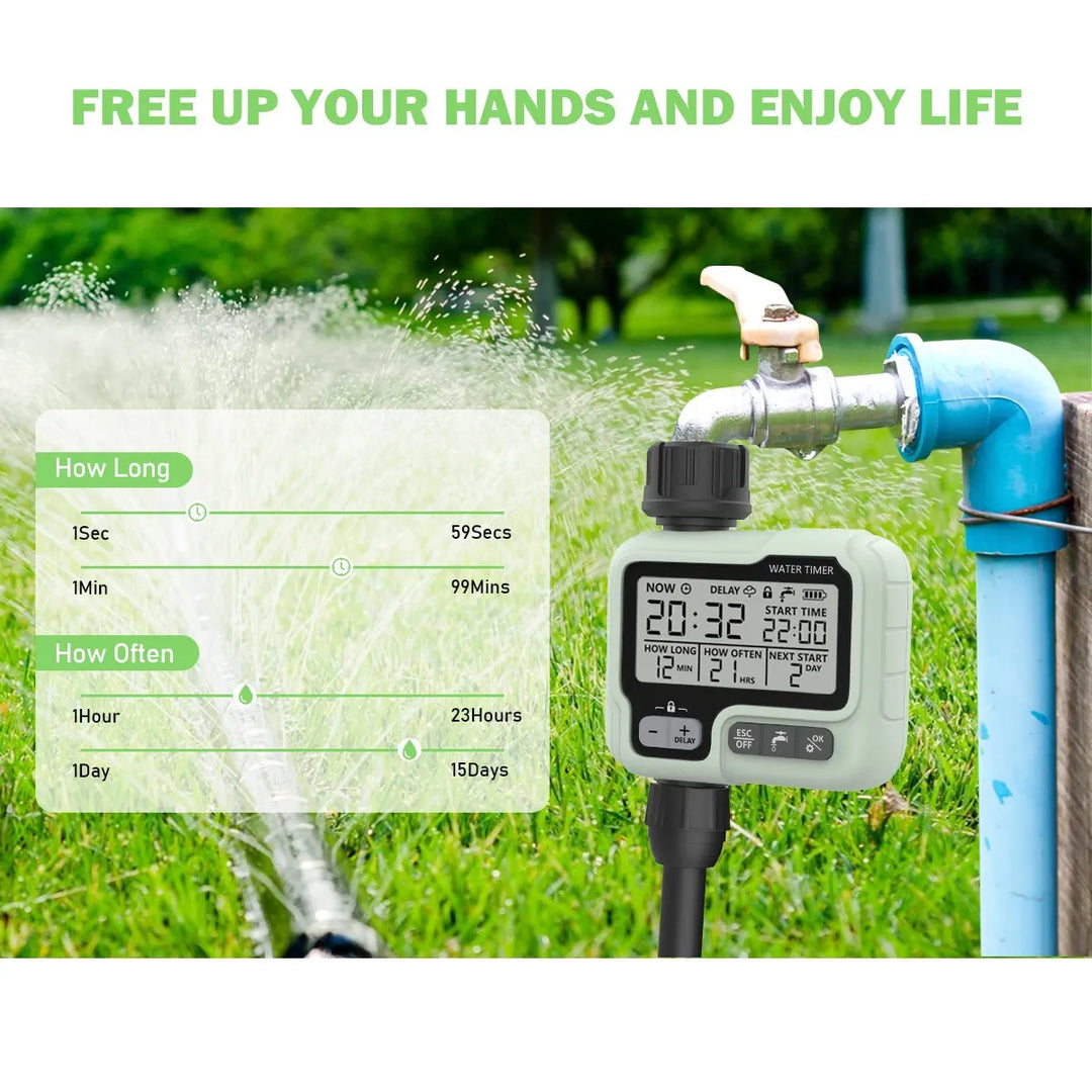 HCT-322 Automatic Digital Water Timer For Garden & Lawn Irrigation | Intelligent Sprinkler Used Outdoor to Save Water & Time