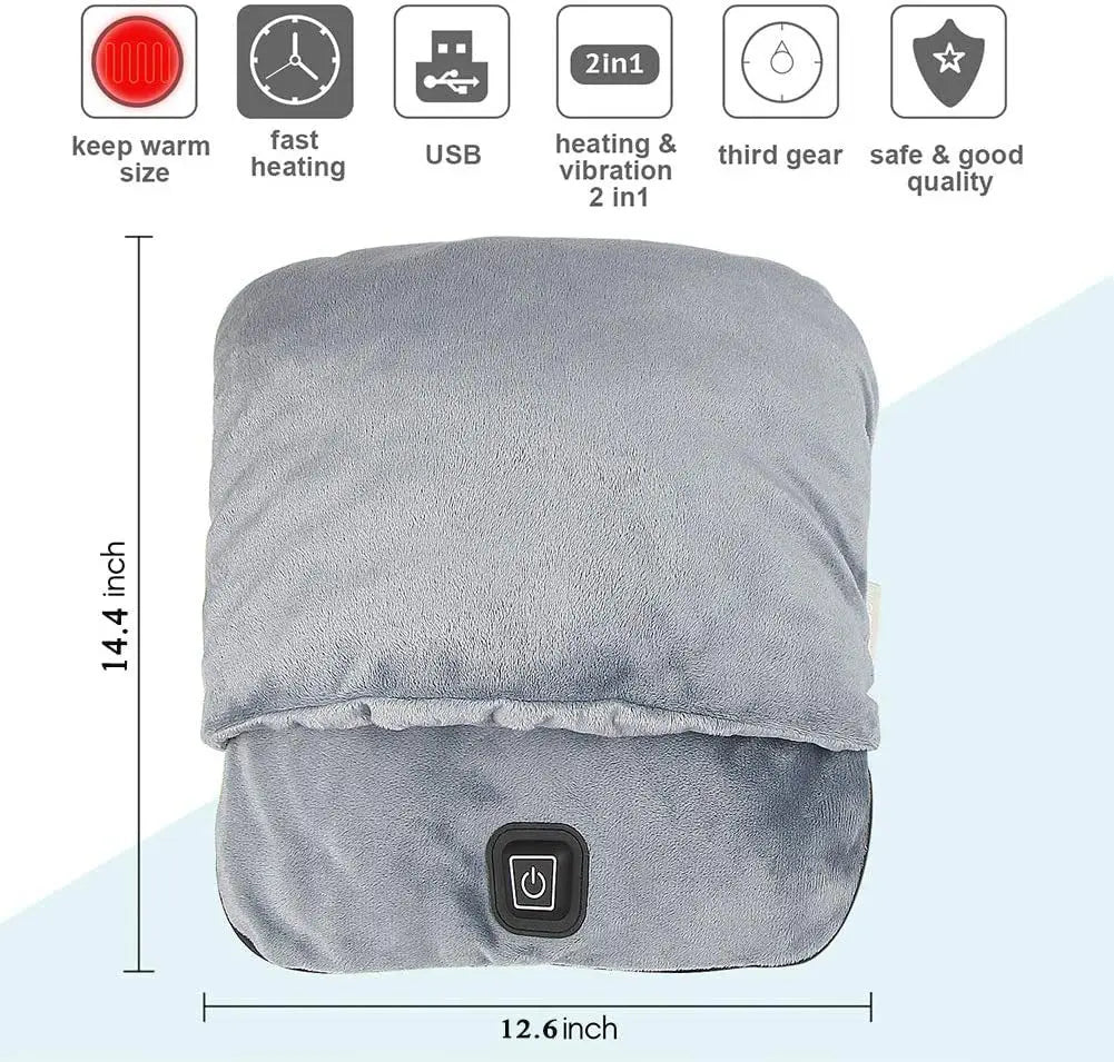 Universal Electric Foot Heating Pad For Winter | USB Charging | Washable | Household Foot Warming Soft Mat