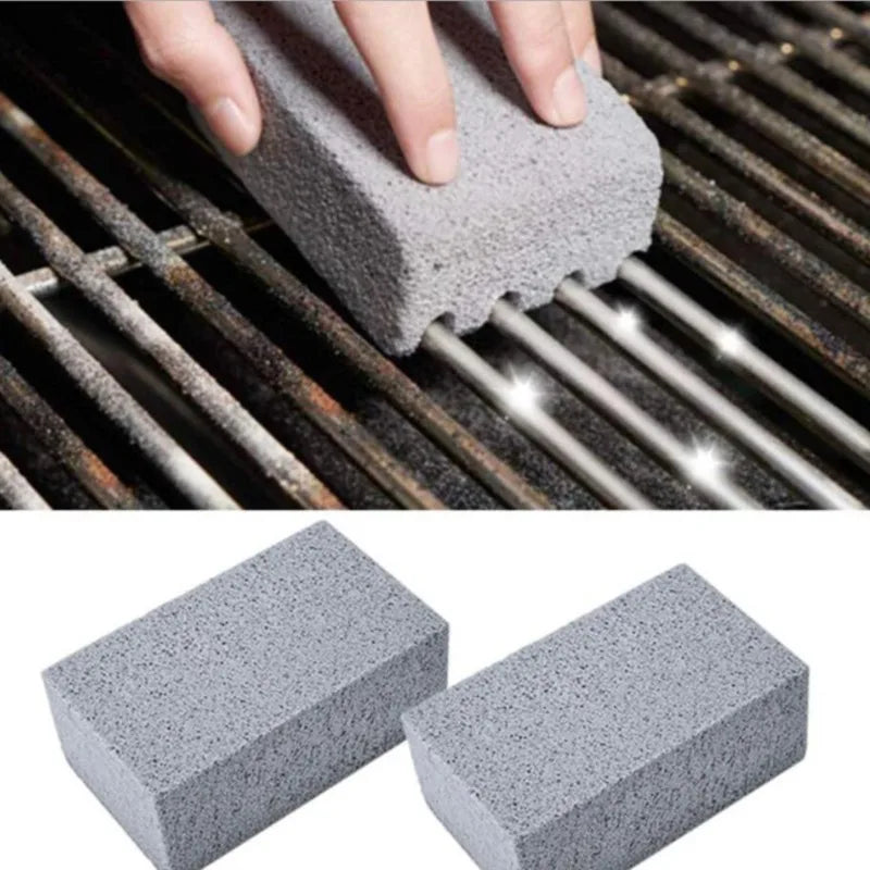 BBQ Grill Cleaning Brush | Brick Block Barbecue Cleaning Stone | Pumice Brick For Barbecue Rack Outdoor Kitchen BBQ Tools 2024 New