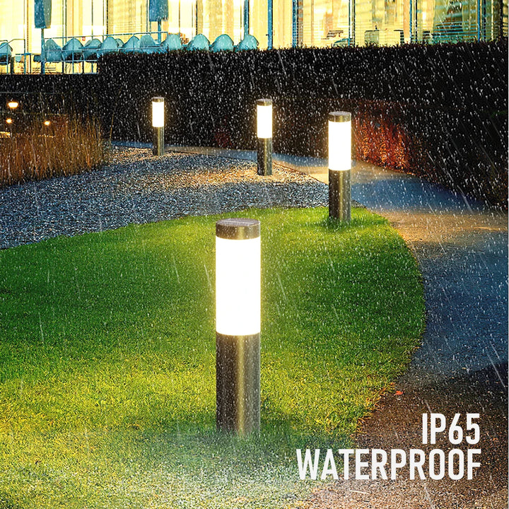 LED Stainless Steel Outdoor Solar Light IP65 Waterproof Garden Decoration