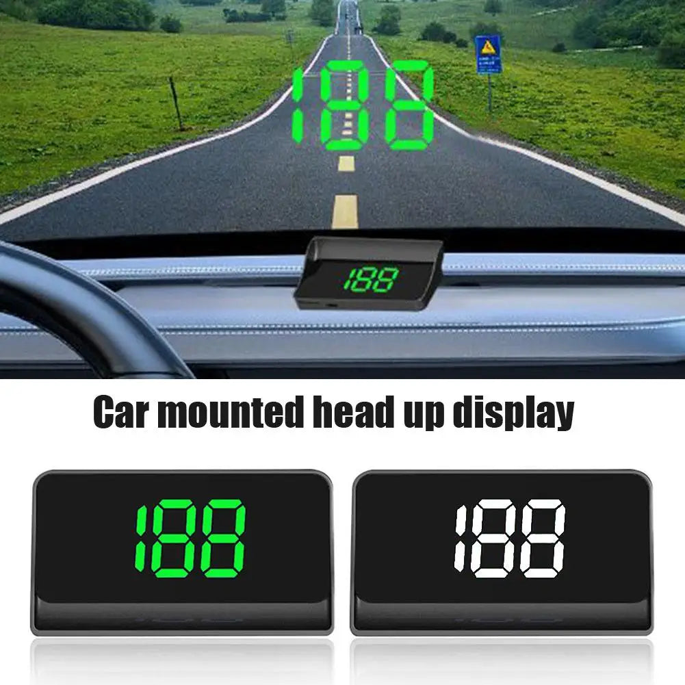 Car Head Up HD Display With GPS Speedometer, Digital HUD Windshield Projector