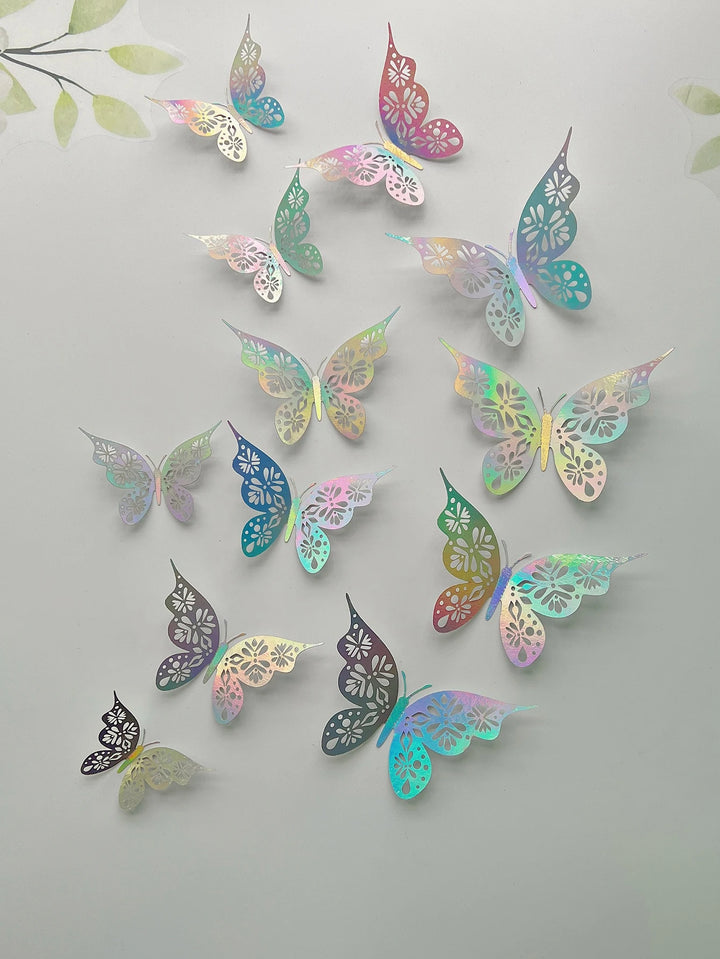 3D butterfly wall stickers for home decor.