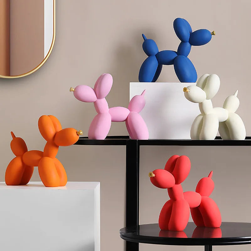 Nordic Balloon Dog Figurines Resin Home Decor Living Room Desktop Gifts