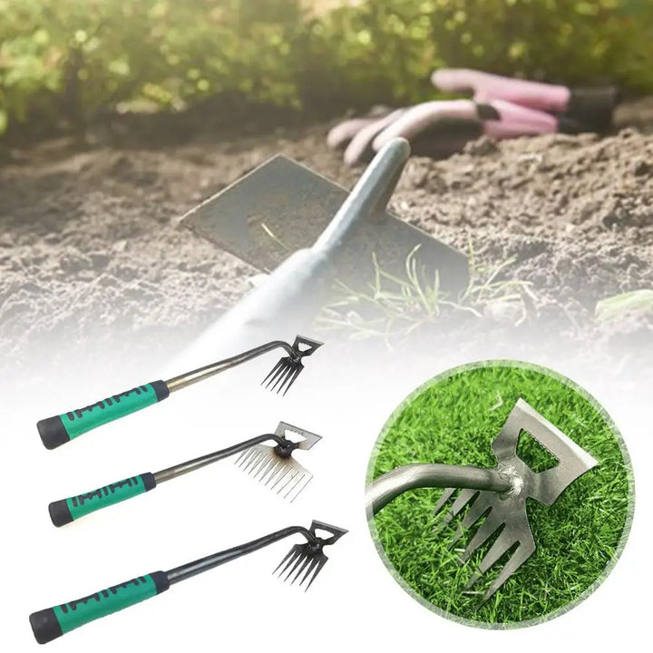 2-in-1 Manual Garden Weeding Tool | Weed and Grass Root Puller Shovel | Hand Tool for Weeding and Loose Soil Gardening