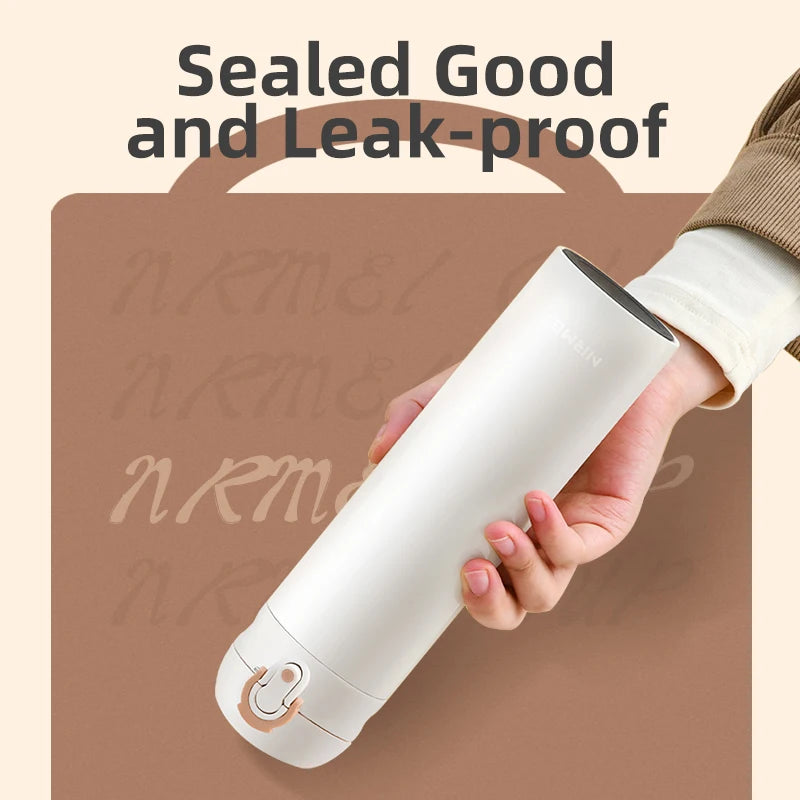 Stylish Double-Wall Vacuum Flasks | Insulated Bottles | Outdoor Portable Leak-proof Thermal Water Bottle Upto 24Hrs Hot Beverages