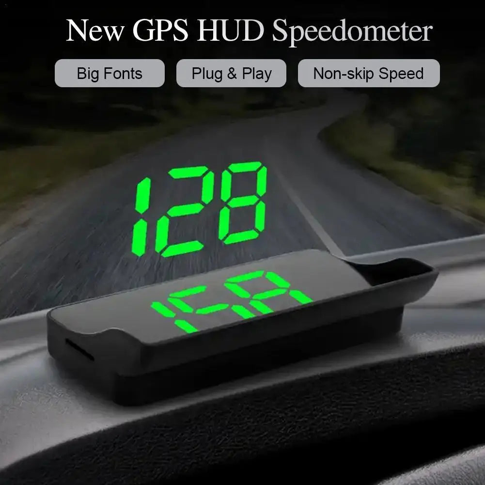 Car Head Up HD Display With GPS Speedometer, Digital HUD Windshield Projector