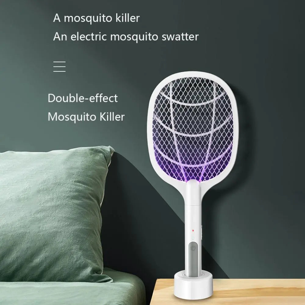 3 IN 1 Electric Mosquito Swatter Mosquito Killer | 2500V USB Rechargeable | Fly, Bug, Mosquito Zapper