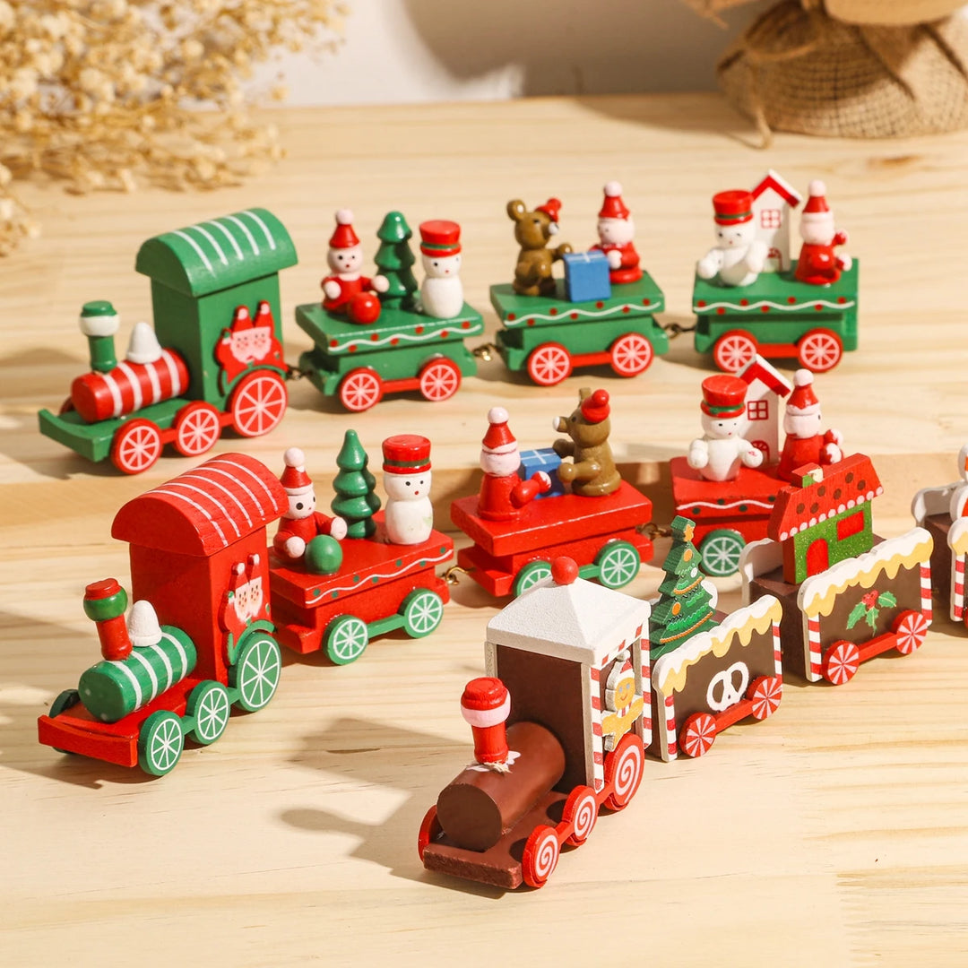 Christmas Train Merry Christmas Decorations For Home 2023 Cristmas Ornament Xmas Navidad Noel Gifts Happy New Year 2024