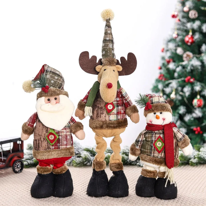 Telescopic Christmas Doll Merry Christmas Decorations For Home 2024 Christmas Ornament Xmas Navidad Noel Gifts New Year 2024