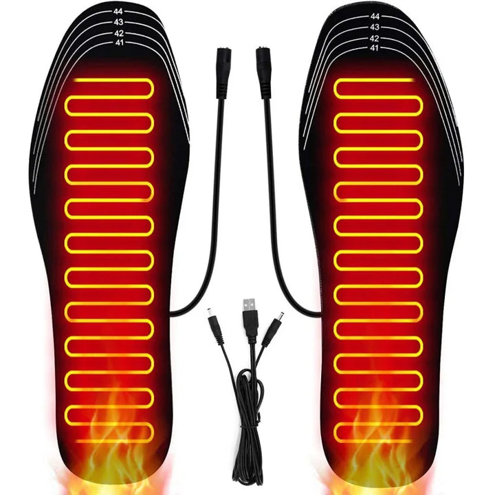 USB Heated Shoe Insoles Electric Foot Warming Pad Feet Warmer Sock Pad Mat Winter Outdoor Sports Heating Insole Winter Warm