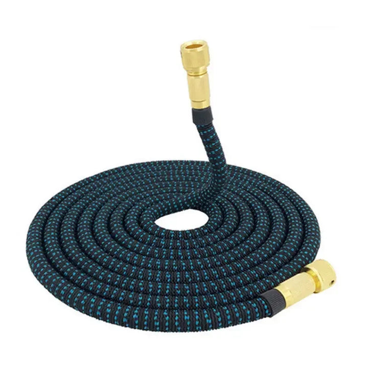 Expandable Double Metal Connector Garden Water Hose | High-Pressure PVC Water Pipe for Garden, Farm, Lawn Irrigation Car Wash