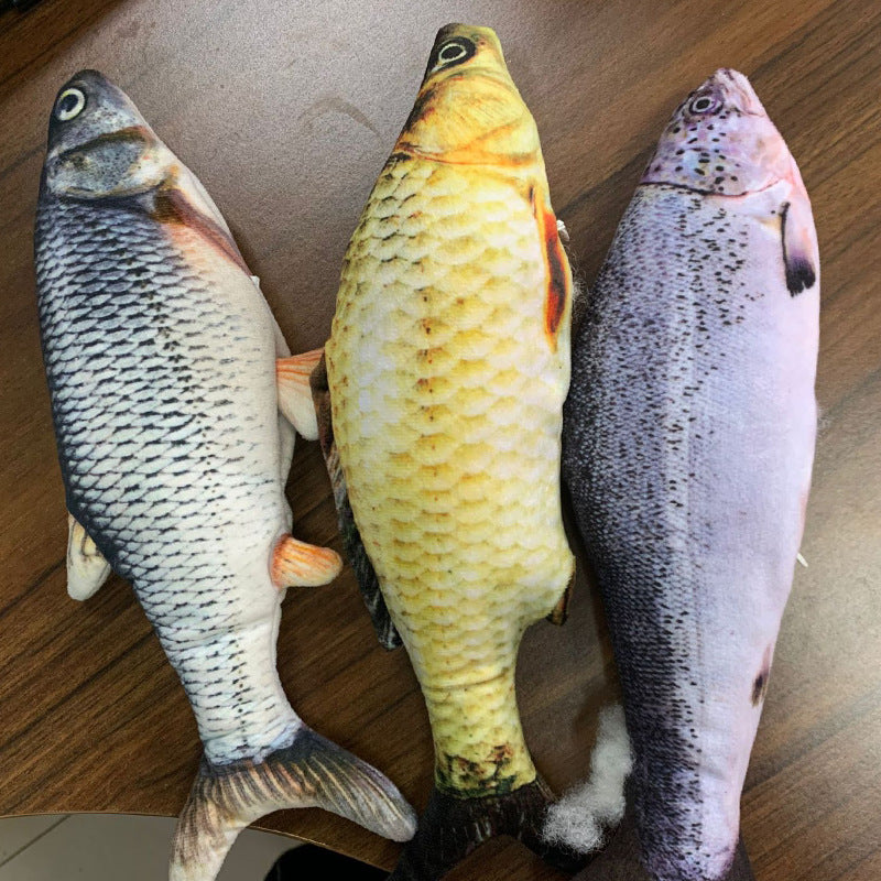 Safe electric fish toy for kittens