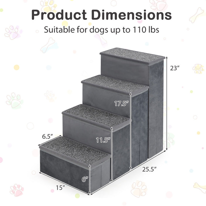 Safe non-slip stairs for senior dogs