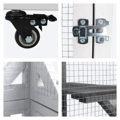 Safe outdoor indoor cat activity frame