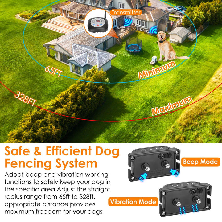 Safe wireless dog fence with GPS