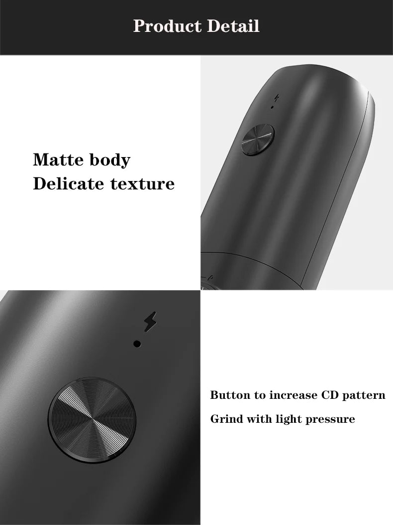 Salt Grinder with LED Light Product Detail