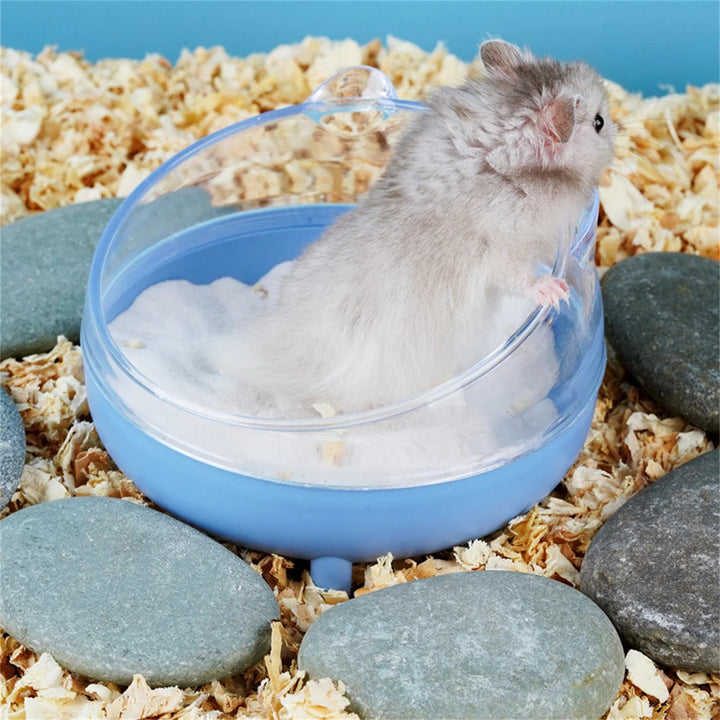 Sand bath container for small pets