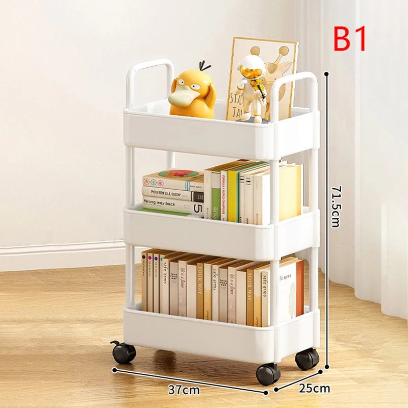 Trolley Rack Kitchen Floor Bedroom Multi-Layer Baby Snacks Mobile Bathroom Bathroom Storage Storage Rack