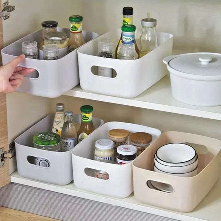 New Kitchen Organizer Under Sink Drawer Storage Box Cabinet Desktop Snack Makeup Storage Box Spice Organizer Kitchen Accessories