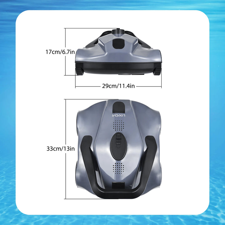 Automatic Robotic Pool Cleaner Cordless Robotic Pool Vacuum for In-Ground Flat Pools Automatic Home Appliance Swimming Pool 2024