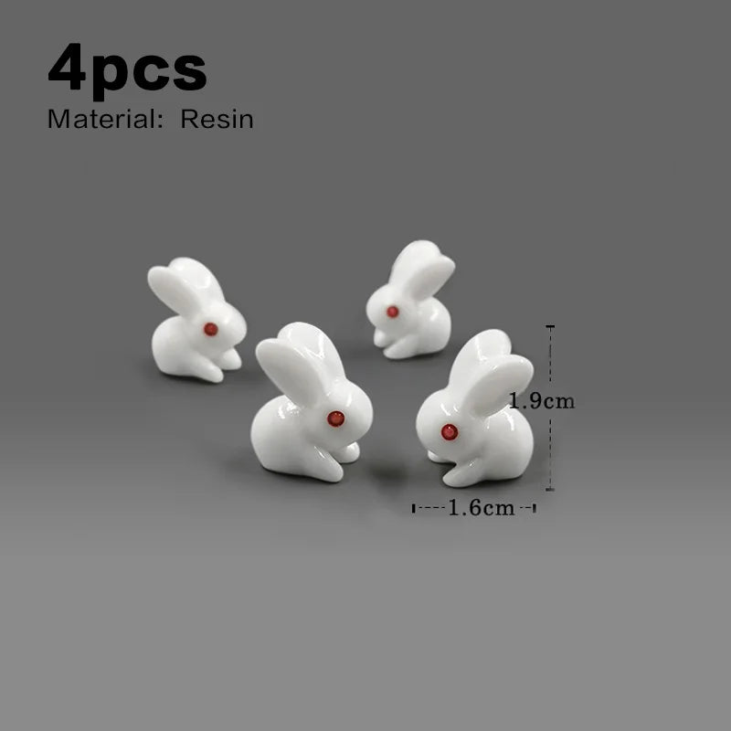 4 Piece of Rabbit made of Resin material