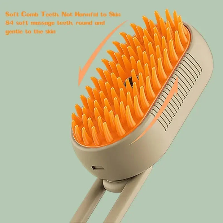 Rechargeable Steam Cat Grooming Brush Steamy To Remove Loose Hair 3 In 1 Electric Self Cleaning Spray Dog Brush Massage Pet Combs