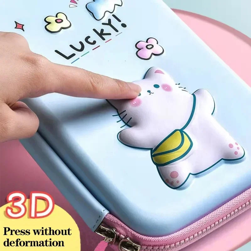 3D Pencil Case | Large Capacity Unicorn Organizer| Box for Girls School Office Supplies Students Stationery