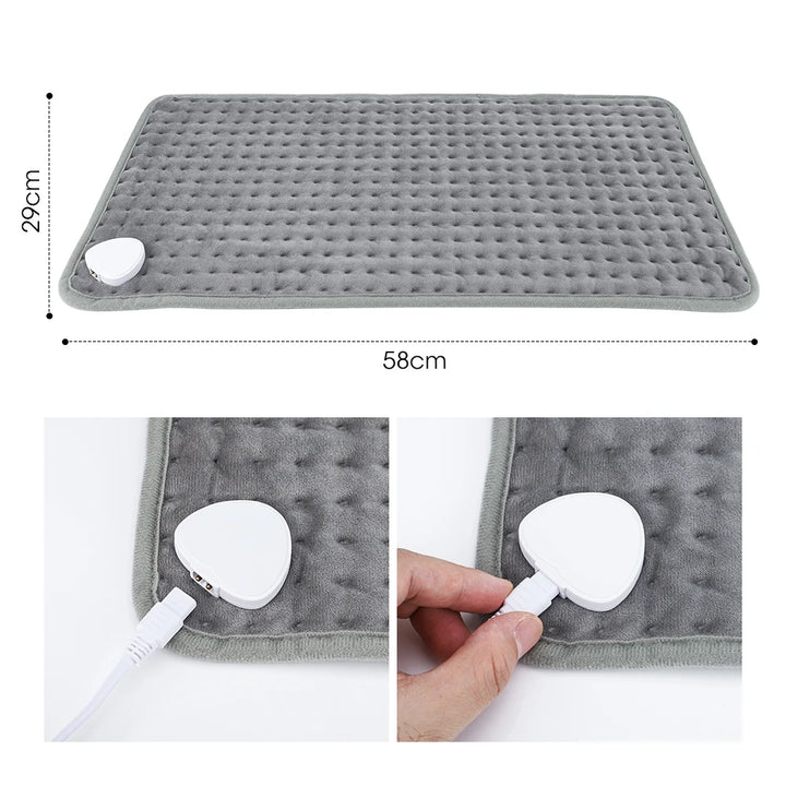 30x60cm Electric Heating Blanket Multifunctional Hot Compress Pad Winter Warm-up Graphene Mat USB Charging Thermal Blanket