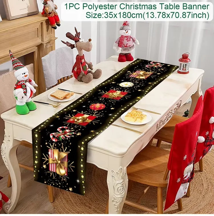 Decorative Xmas table runner for festive meals