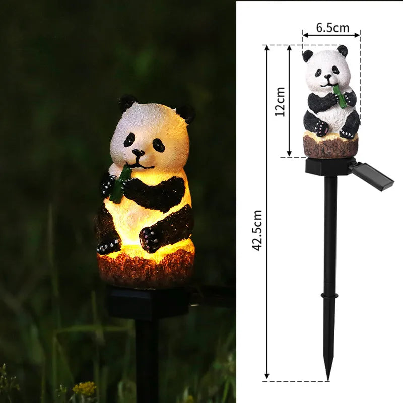 Solar Powered LED Owl Animal Home | Artificial Flowers Garden Lights | Waterproof Outdoor Solar Lawn Lamp Outside LED Decoration